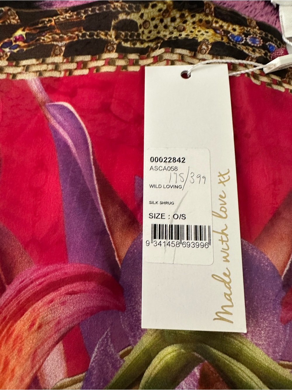 Camilla wild loving silk shrug NWT - Picture 6 of 7